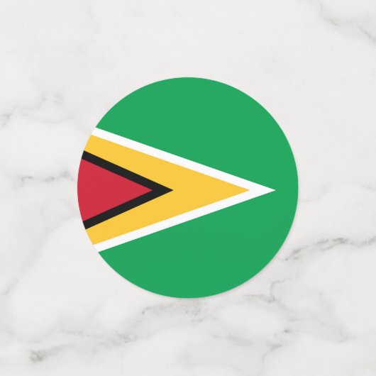 Guyana-Flagge Konfetti (Klein Vorderseite)