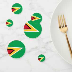 Guyana-Flagge Konfetti