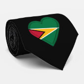 Guyana-Flagge Krawatte (Gerollt)