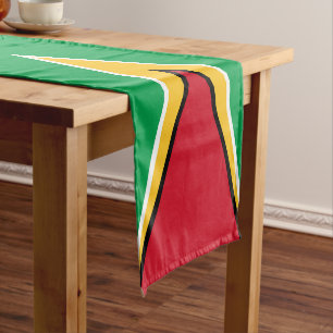 Guyana-Flagge Kurzer Tischläufer