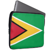 Guyana-Flagge Laptopschutzhülle (Vorne Rechts)