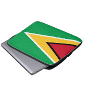 Guyana-Flagge Laptopschutzhülle (Vorne Knopf)
