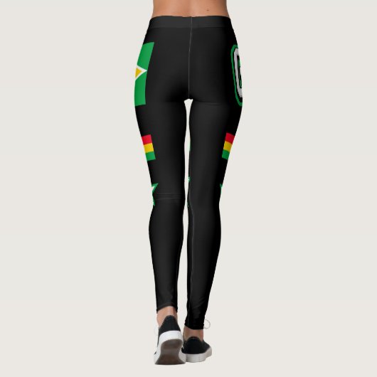 Guyana-Flagge Leggings (Rückseite)
