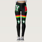 Guyana-Flagge Leggings (Vorderseite)