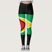 Guyana-Flagge Leggings (Vorderseite)