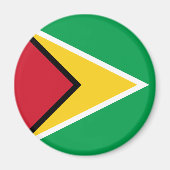 Guyana-Flagge Magnet (Vorne)