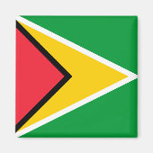 Guyana-Flagge Magnet (Vorne)