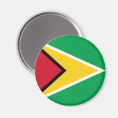 Guyana-Flagge Magnet (Vorderseite/Rückseite)