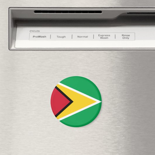 Guyana-Flagge Magnet (In Situ (Geschirrspüler))