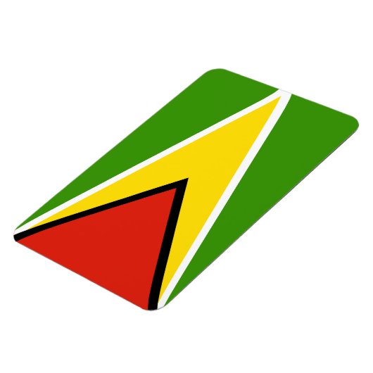 Guyana-Flagge Magnet (Linke Seite)