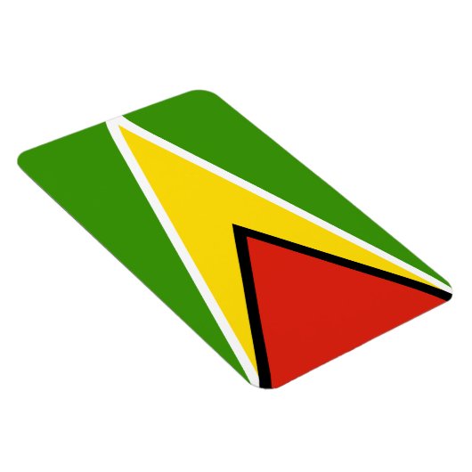 Guyana-Flagge Magnet (Rechte Seite)