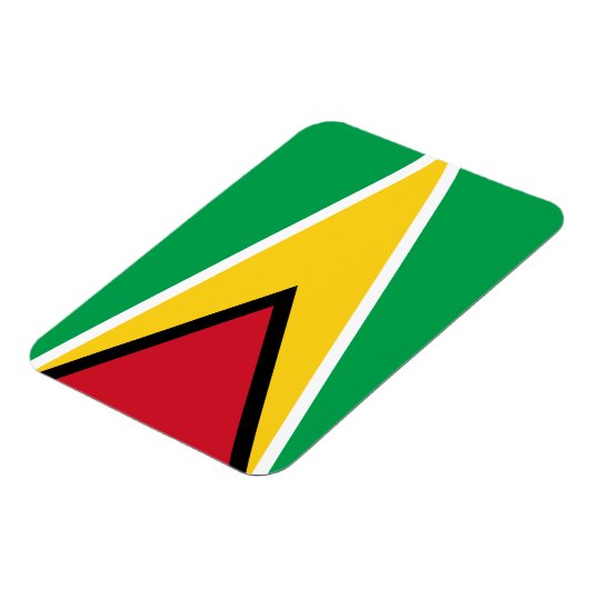 Guyana-Flagge Magnet (Linke Seite)