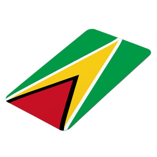Guyana-Flagge Magnet (Linke Seite)