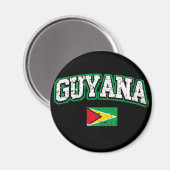 Guyana-Flagge Magnet (Vorderseite/Rückseite)