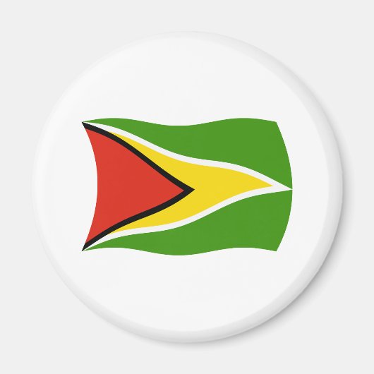Guyana-Flagge-Magnet Magnet (Vorne)
