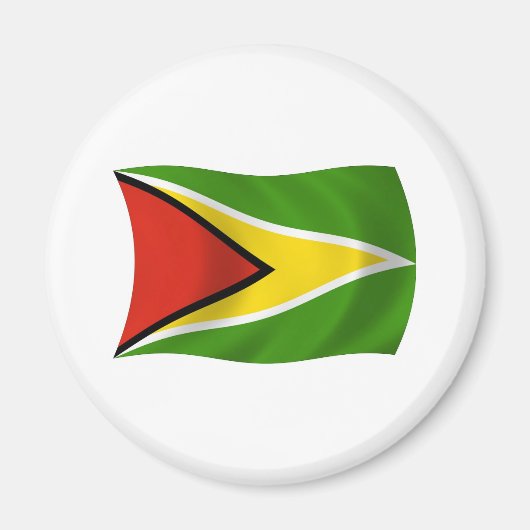 Guyana-Flagge-Magnet Magnet (Vorne)