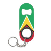 Guyana-Flagge Mini Flaschenöffner (Vorderseite)