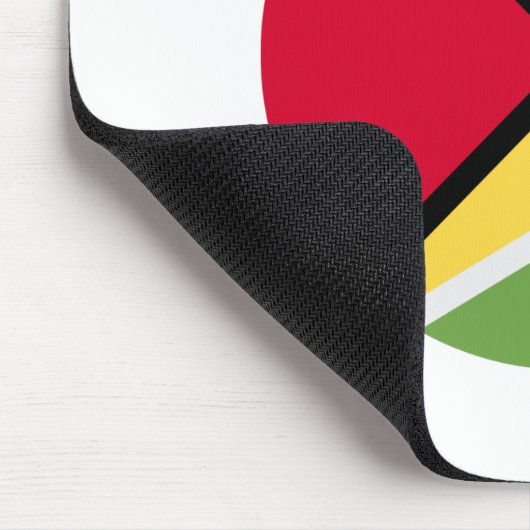 Guyana-Flagge Mousepad (Ecke)