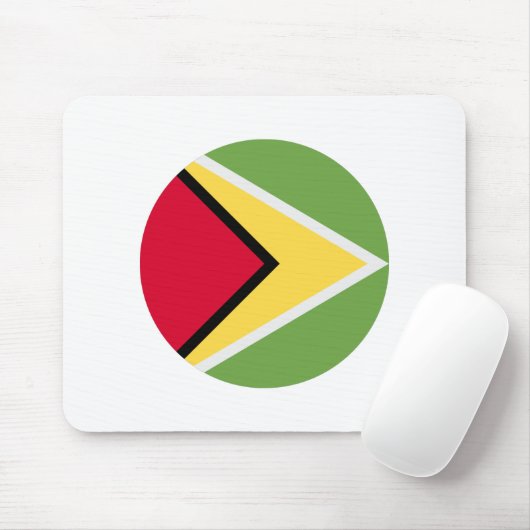 Guyana-Flagge Mousepad (Mit Mouse)