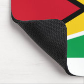 Guyana-Flagge Mousepad (Ecke)