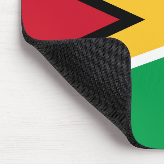 Guyana-Flagge Mousepad (Ecke)