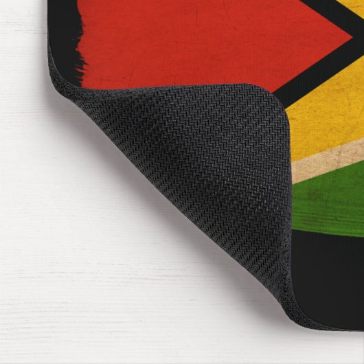 Guyana-Flagge Mousepad (Ecke)