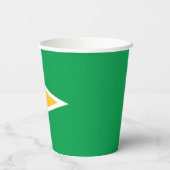 Guyana-Flagge Pappbecher (Rückseite)