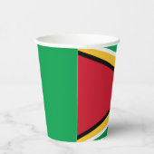 Guyana-Flagge Pappbecher (Rechts)