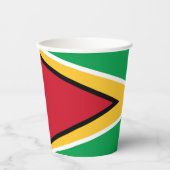 Guyana-Flagge Pappbecher (Vorderseite)