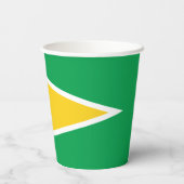 Guyana-Flagge Pappbecher (Rückseite)