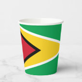 Guyana-Flagge Pappbecher (Links)