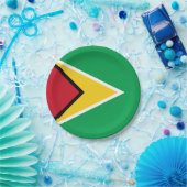 Guyana-Flagge Pappteller (Party)