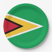Guyana-Flagge Pappteller (Vorderseite)