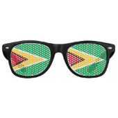 Guyana-Flagge Partybrille (Vorderseite)