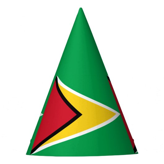 Guyana-Flagge Partyhütchen (Vorderseite)