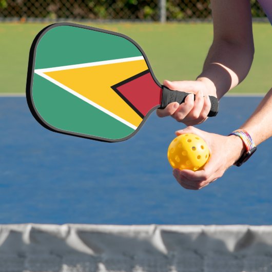 Guyana-Flagge Pickleball Schläger (InSitu)