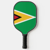 Guyana-Flagge Pickleball Schläger (Rückseite)