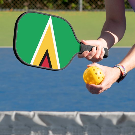Guyana-Flagge Pickleball Schläger (InSitu)