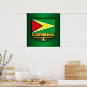 Guyana-Flagge Poster (Küche)
