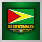Guyana-Flagge Poster (Vorne)