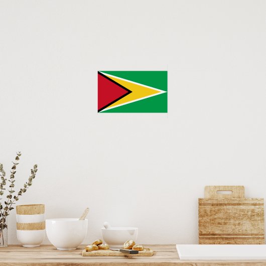 Guyana-Flagge Poster (Küche)