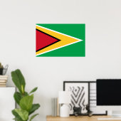 Guyana-Flagge Poster (Heimbüro)
