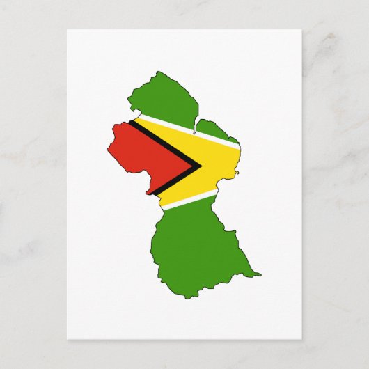 Guyana-Flagge Postkarte (Vorderseite)