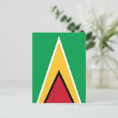 Guyana-Flagge Postkarte (Stehend Vorderseite)