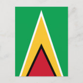 Guyana-Flagge Postkarte (Vorderseite)