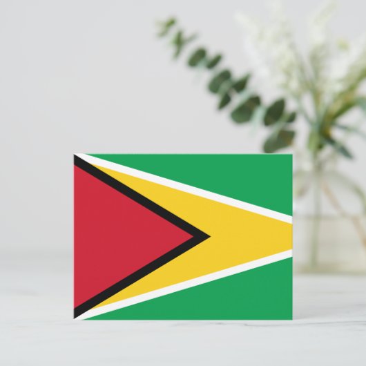 Guyana-Flagge Postkarte (Stehend Vorderseite)