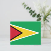 Guyana-Flagge Postkarte (Stehend Vorderseite)
