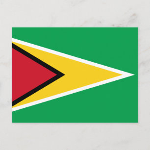 Guyana-Flagge Postkarte