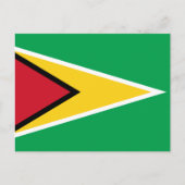Guyana-Flagge Postkarte (Vorderseite)