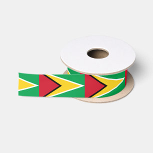 Guyana-Flagge Satinband